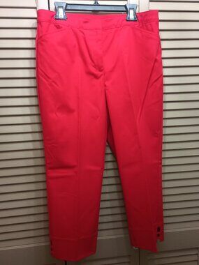 Ruby Rd Capri Red Pants Sz 10
